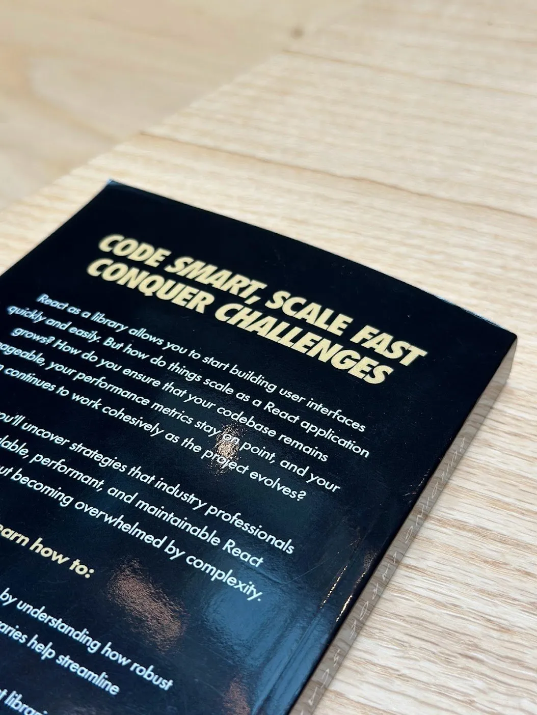 Back cover of physical book